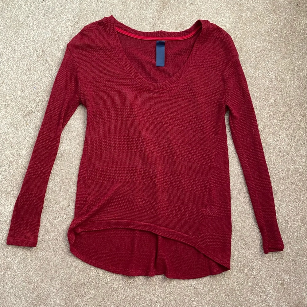 Francesca’s Burgundy Sweater - High/Low